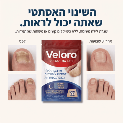 Veloro - מדבקות לציפורניים נגד פטריות